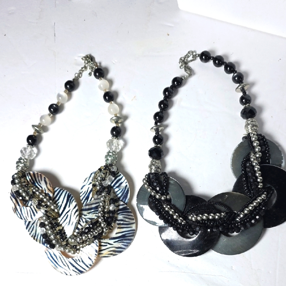 2 STATMENT NECKLACE BUNDLE